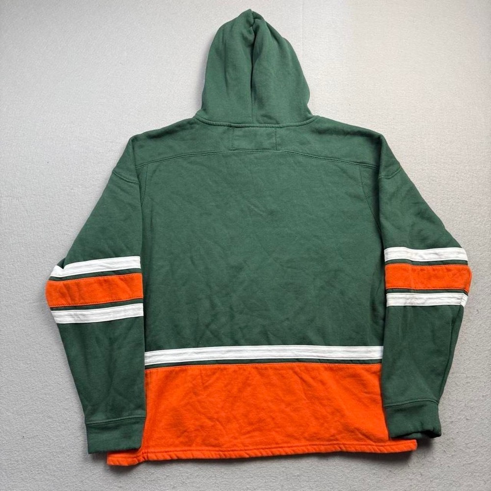 Colosseum Miami Hurricanes Lace-Up Hoodie Men's XL - Picture 5 of 6